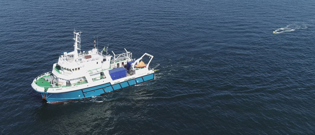 SGU:s undersökningsfartyg Ocean Surveyor. 