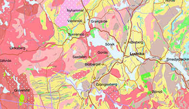 A map. Illustration.