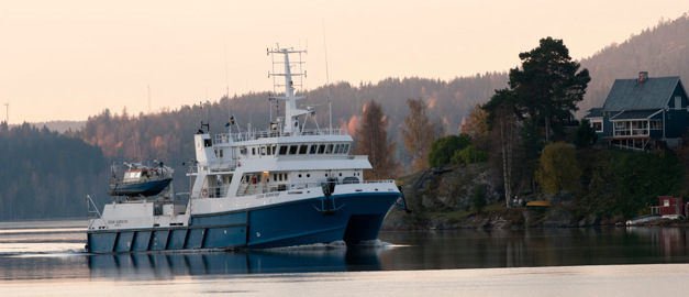 Bild på SGU:s forskningsfartyg S/V Ocean Surveyor. Bild på SGU:s forskningsfartyg S/V Ocean Surveyor.