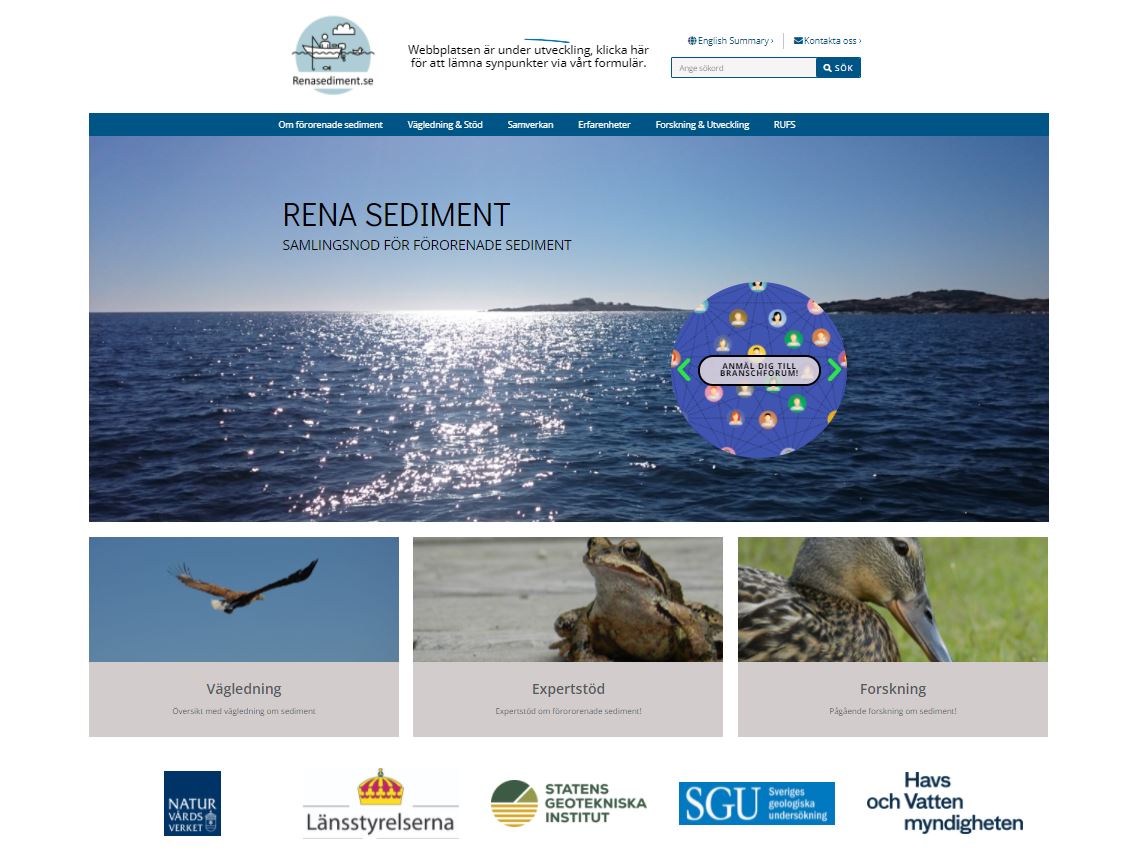 Portalen renaresediment.se