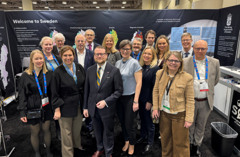 Image showing personel from the geological survey of Sweden at their convention booth