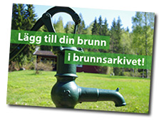 Vykortet Lägg till din brunn