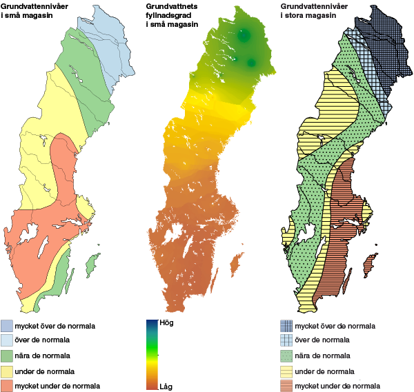 Grundvattennivåer i oktober 2016