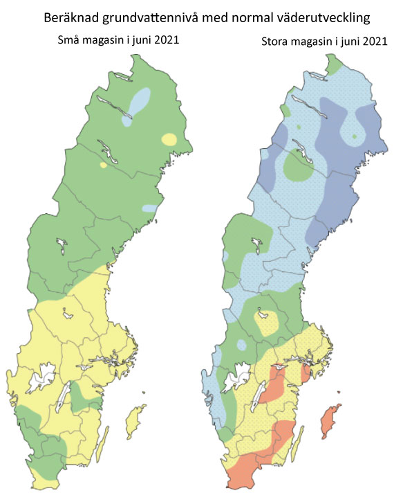 Framtida grundvattennivåer juni 2021