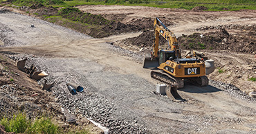 Bild på grävskopa.