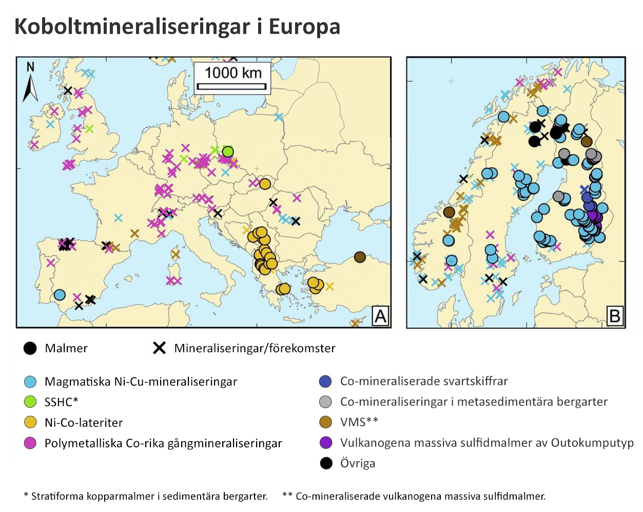 koboltmineraliseringar 