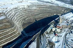 A mine. Photo.