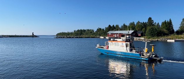 SGU:s undersökningsbåt Ugglan.