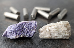 Bild på litiummineral