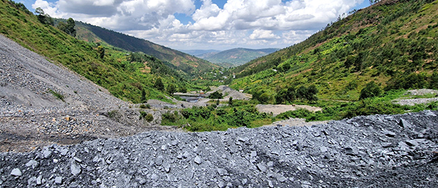 Valley in Rwanda. Valley in Rwanda.