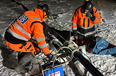 tidigare statlig industrikemtvätt centralt i Boden