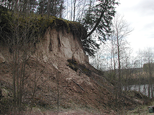 Varvig silt.