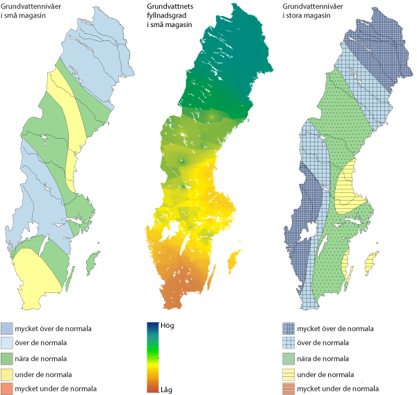 Grundvattennivåer oktober 2015