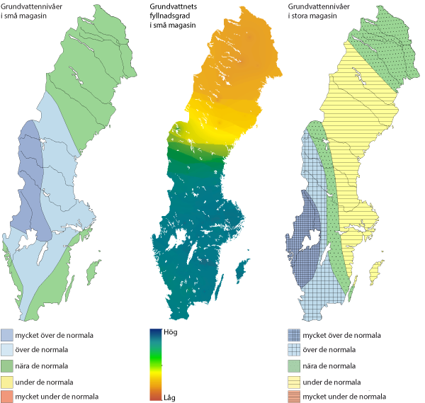 Grundvattennivåkartor mars 2015
