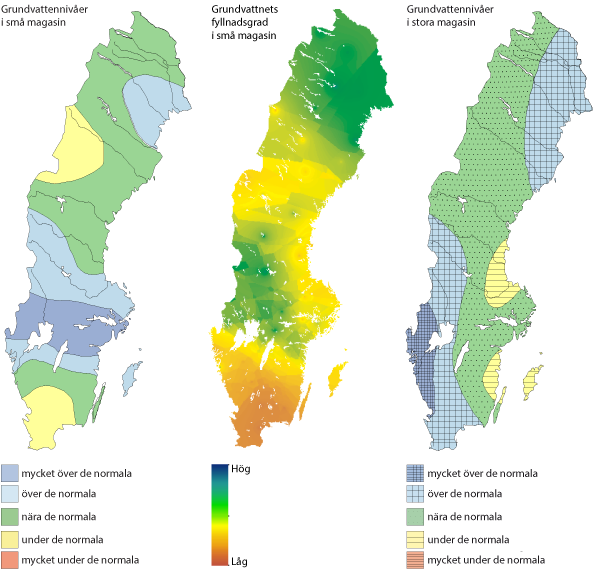 Grundvattennivåer i september 2015
