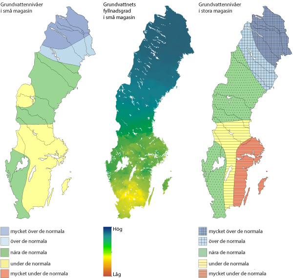 Grundvattennivåer i maj 2016