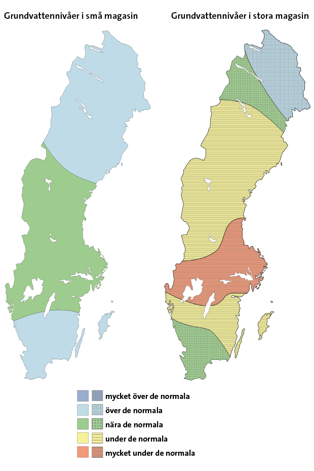 Grundvattenniv&aring;er oktober 2017