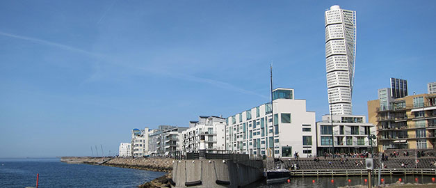 Foto av Turning Torso i Malmö. Foto av Turning Torso i Malmö.