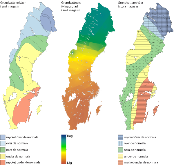 Grundvattennivåer september 2016.