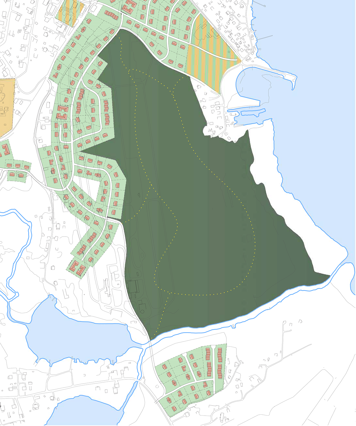 Karta över område.