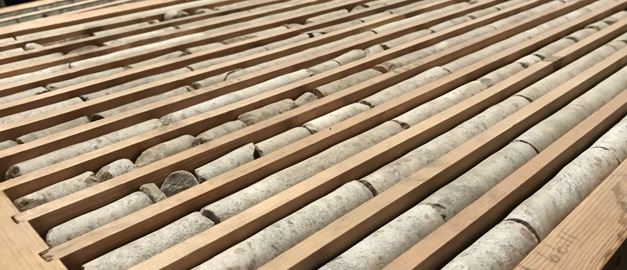 Bild på borrkärnor.