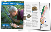 Framsidan på broschyren Handbok för mineraljägare. Foto.