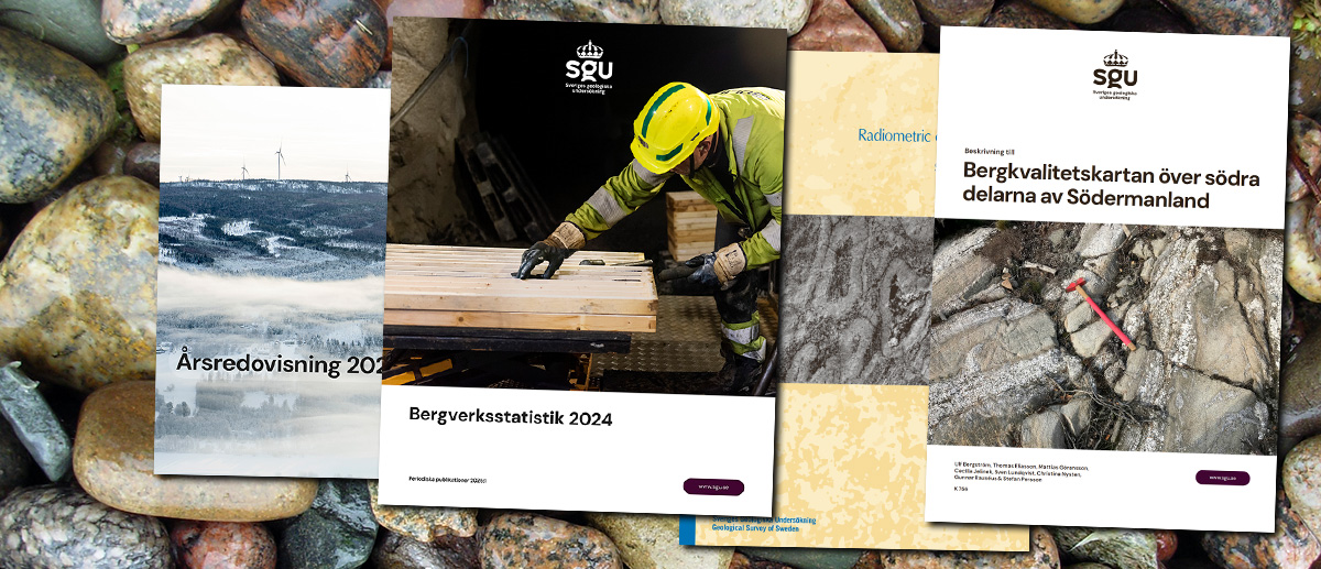 Bildcollage med publikationer.