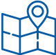 A map. Illustration.